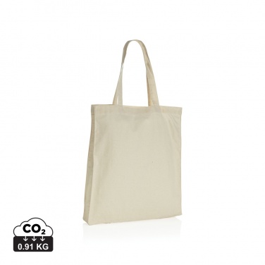 Logo trade promotional giveaways image of: Impact AWARE™ Recycled cotton tote w/bottom 145g