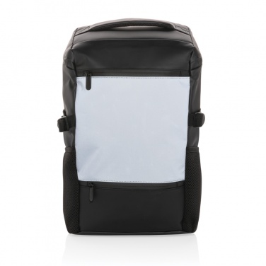 Logo trade promotional products image of: PU high visibility easy access 15.6" laptop backpack