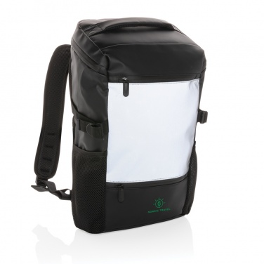 Logotrade promotional giveaway image of: PU high visibility easy access 15.6" laptop backpack