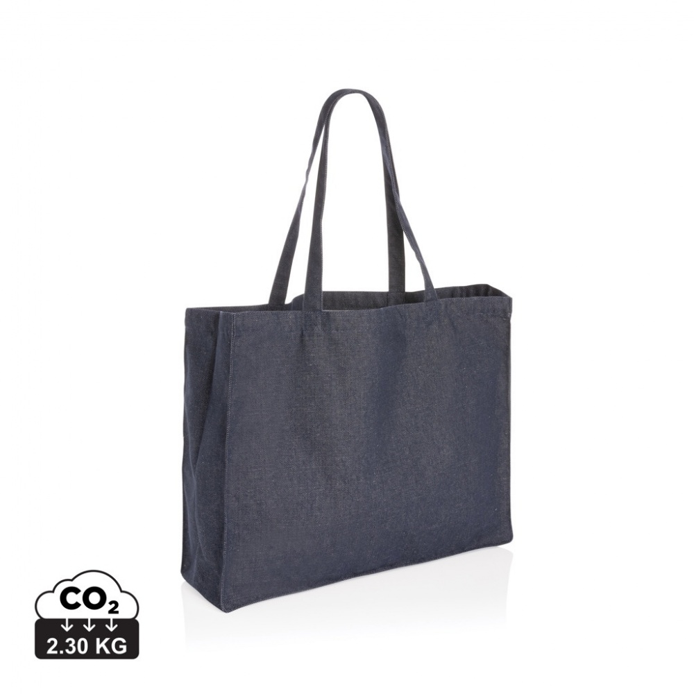 Logotrade promotional giveaway image of: Impact AWARE™ recycled denim shopper