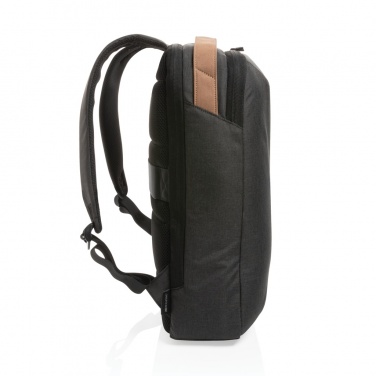 Logotrade promotional gift picture of: Impact AWARE™ 300D two tone deluxe 15.6" laptop backpack
