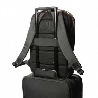 Logotrade promotional gift picture of: Impact AWARE™ 300D two tone deluxe 15.6" laptop backpack