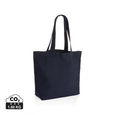 Logo trade corporate gifts picture of: Impact Aware™ 240 gsm rcanvas shopper w/pocket undyed
