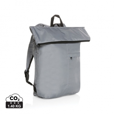 Logo trade promotional merchandise photo of: Dillon AWARE™ RPET lightweight foldable backpack