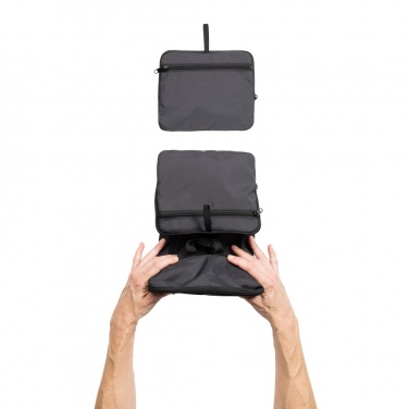 Logotrade promotional item image of: Dillon AWARE™ RPET foldable classic backpack