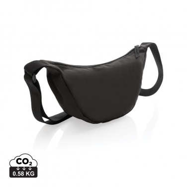 Logo trade business gifts image of: Crescent AWARE™ RPET half moon sling bag