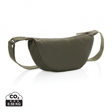 Logo trade corporate gifts image of: Crescent AWARE™ RPET half moon sling bag