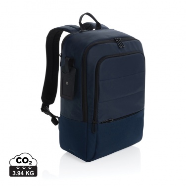 Logo trade promotional products picture of: Armond AWARE™ RPET 15.6 inch deluxe laptop backpack