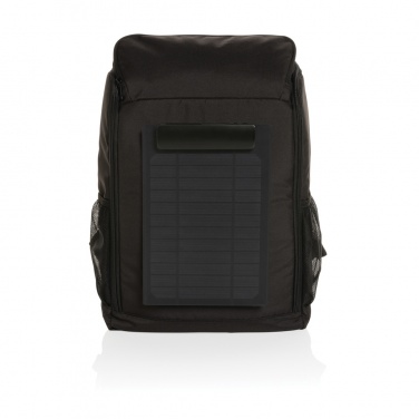 Logotrade business gifts photo of: Pedro AWARE™ RPET deluxe backpack with 5W solar panel