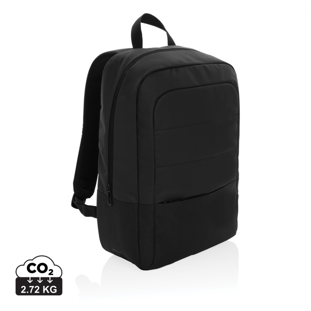 Logo trade business gifts image of: Armond AWARE™ RPET 15.6 inch standard laptop backpack