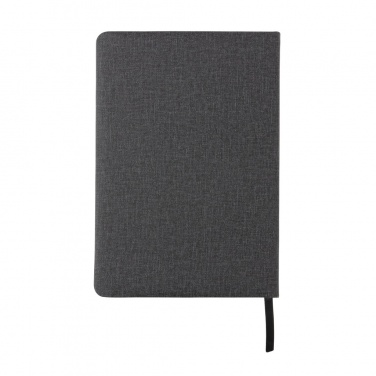 Logo trade business gifts image of: Deluxe A5 Notebook with phone pocket