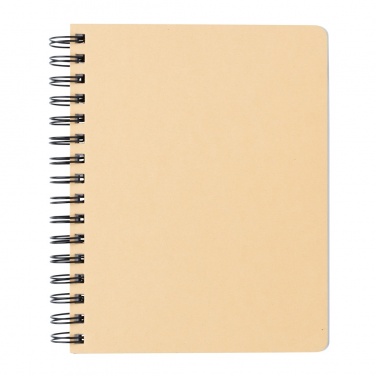 Logotrade promotional gift picture of: A5 Kraft spiral notebook with sticky notes