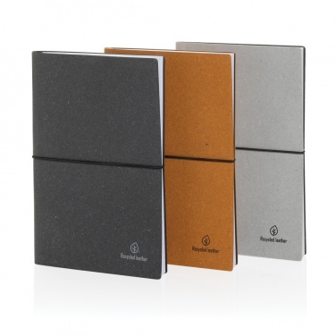 Logotrade promotional merchandise image of: A5 recycled leather notebook