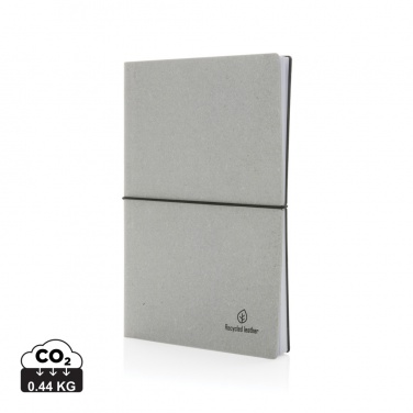 Logo trade corporate gift photo of: A5 recycled leather notebook