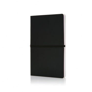 Logo trade business gifts image of: Deluxe softcover A5 notebook