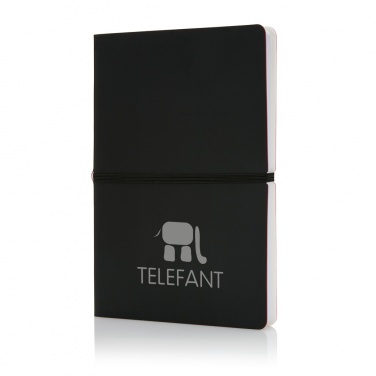 Logotrade promotional giveaway image of: Deluxe softcover A5 notebook