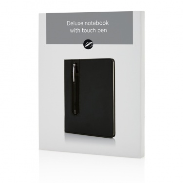 Logotrade promotional gift image of: Standard hardcover PU A5 notebook with stylus pen