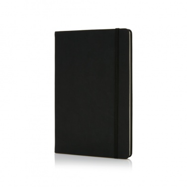 Logo trade promotional merchandise image of: Deluxe hardcover PU A5 notebook
