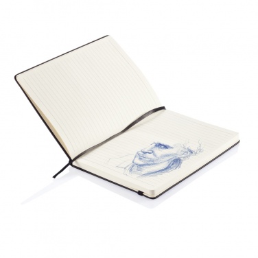 Logotrade promotional gift picture of: Deluxe hardcover PU A5 notebook