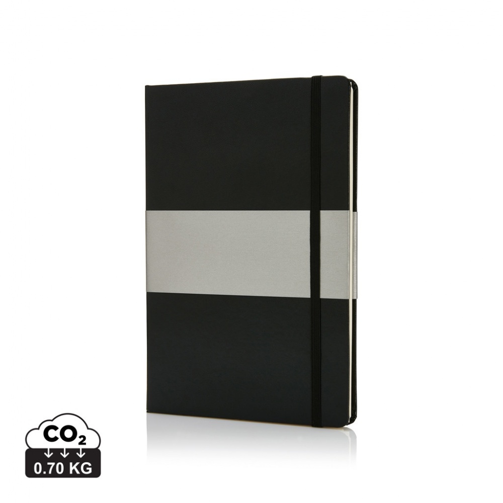 Logotrade corporate gift image of: Deluxe hardcover A5 notebook