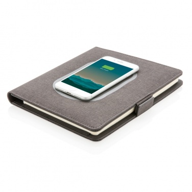 Logotrade promotional product image of: Air 5W wireless charging notebook cover A5