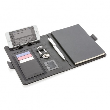 Logo trade promotional merchandise photo of: Air 5W wireless charging notebook cover A5
