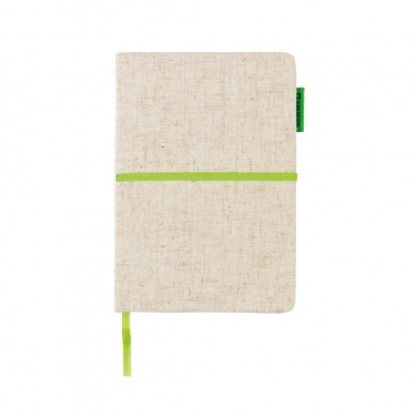 Logo trade promotional merchandise image of: A5 jute notebook