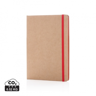 Logo trade promotional giveaways image of: A5 kraft notebook