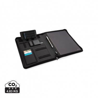Logo trade corporate gift photo of: Air 5W wireless charging portfolio A4 w/ 5000 mAh powerbank
