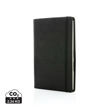 Logo trade promotional items image of: Air 5W wireless charging refillable journal cover A5