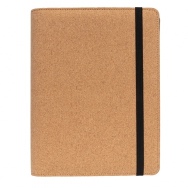 Logotrade advertising products photo of: Deluxe cork portfolio A5 with pen