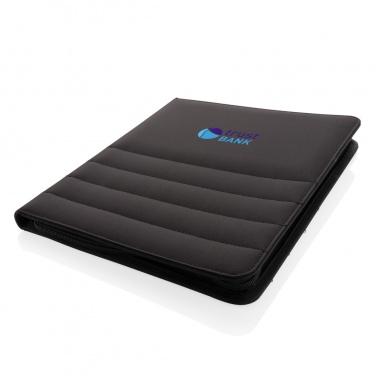 Logo trade advertising products image of: Impact AWARE™ RPET A4 portfolio with zipper