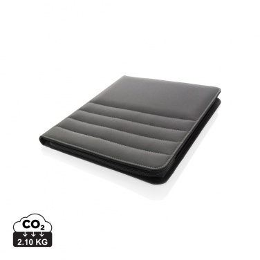 Logotrade promotional giveaway image of: Impact AWARE™ RPET A4 portfolio with zipper