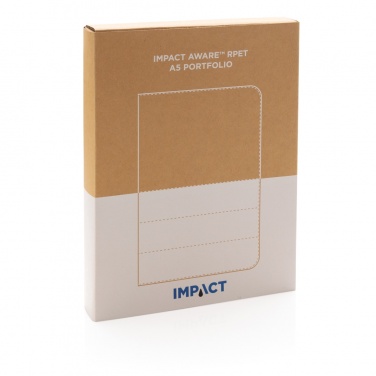 Logo trade corporate gifts image of: Impact AWARE™ RPET A5 notebook