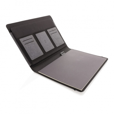Logo trade promotional merchandise photo of: Recycled leather A4 portfolio