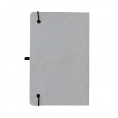 Logo trade promotional items image of: Recycled leather hardcover notebook A5