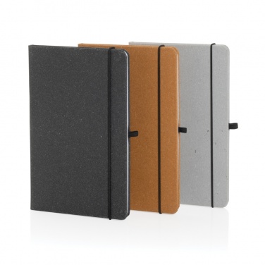 Logo trade promotional items image of: Recycled leather hardcover notebook A5
