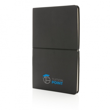 Logo trade promotional giveaway photo of: Modern deluxe softcover A5 notebook