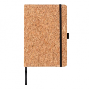 Logo trade promotional merchandise picture of: Cork hardcover notebook A5
