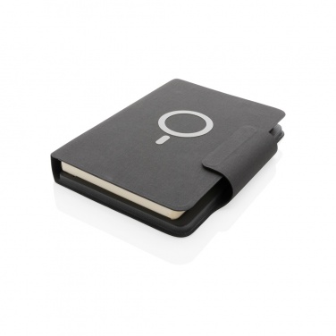 Logo trade promotional gift photo of: Artic Magnetic 10W wireless charging A5 notebook