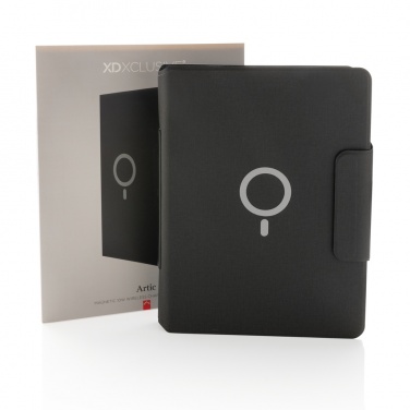 Logotrade promotional merchandise photo of: Artic Magnetic 10W wireless charging A4 portfolio