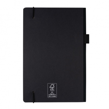 Logo trade promotional items image of: A5 deluxe kraft hardcover notebook