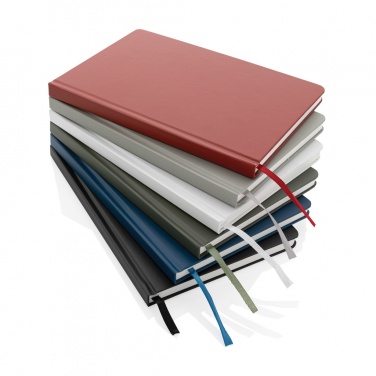 Logo trade promotional merchandise picture of: A5 Impact stone paper hardcover notebook