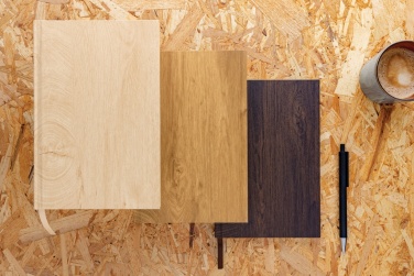 Logotrade promotional product picture of: Kavana wood print A5 notebook
