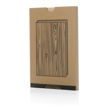 Logo trade business gift photo of: Kavana wood print A5 notebook