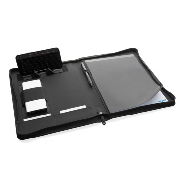 Logo trade promotional items picture of: Impact Aware™ deluxe 300D tech portfolio with zipper