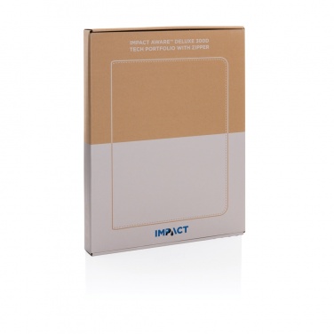 Logotrade business gifts photo of: Impact Aware™ deluxe 300D tech portfolio with zipper