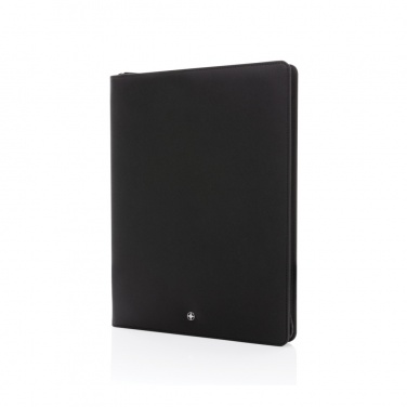 Logotrade promotional merchandise picture of: Swiss Peak Heritage RCS rPU A4 portfolio with zipper