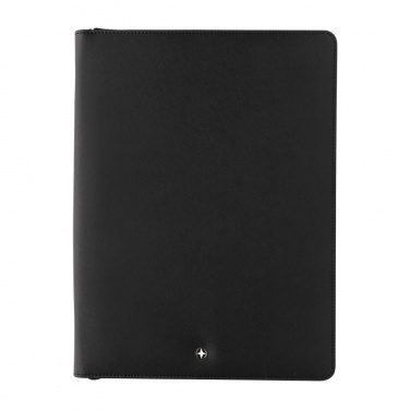 Logo trade promotional merchandise photo of: Swiss Peak Heritage RCS rPU A4 portfolio with zipper