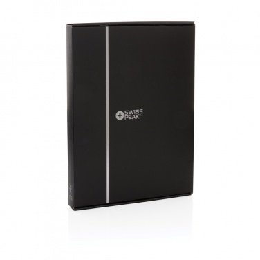 Logo trade promotional products image of: Swiss Peak Heritage RCS rPU A4 portfolio with zipper